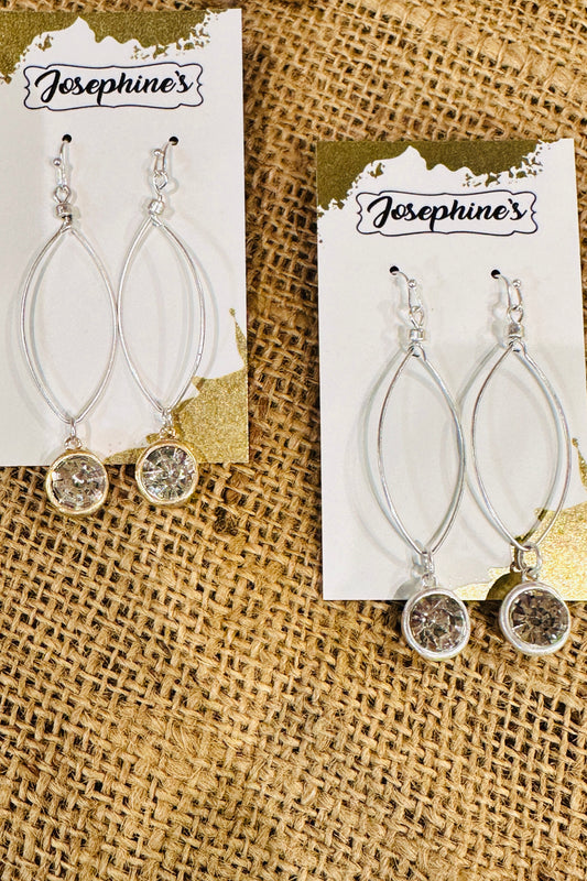 Clear Drop Earrings