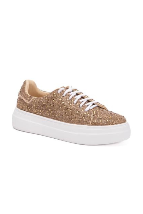 Corky's BEDAZZLE - Gold Rhinestones Sneakers