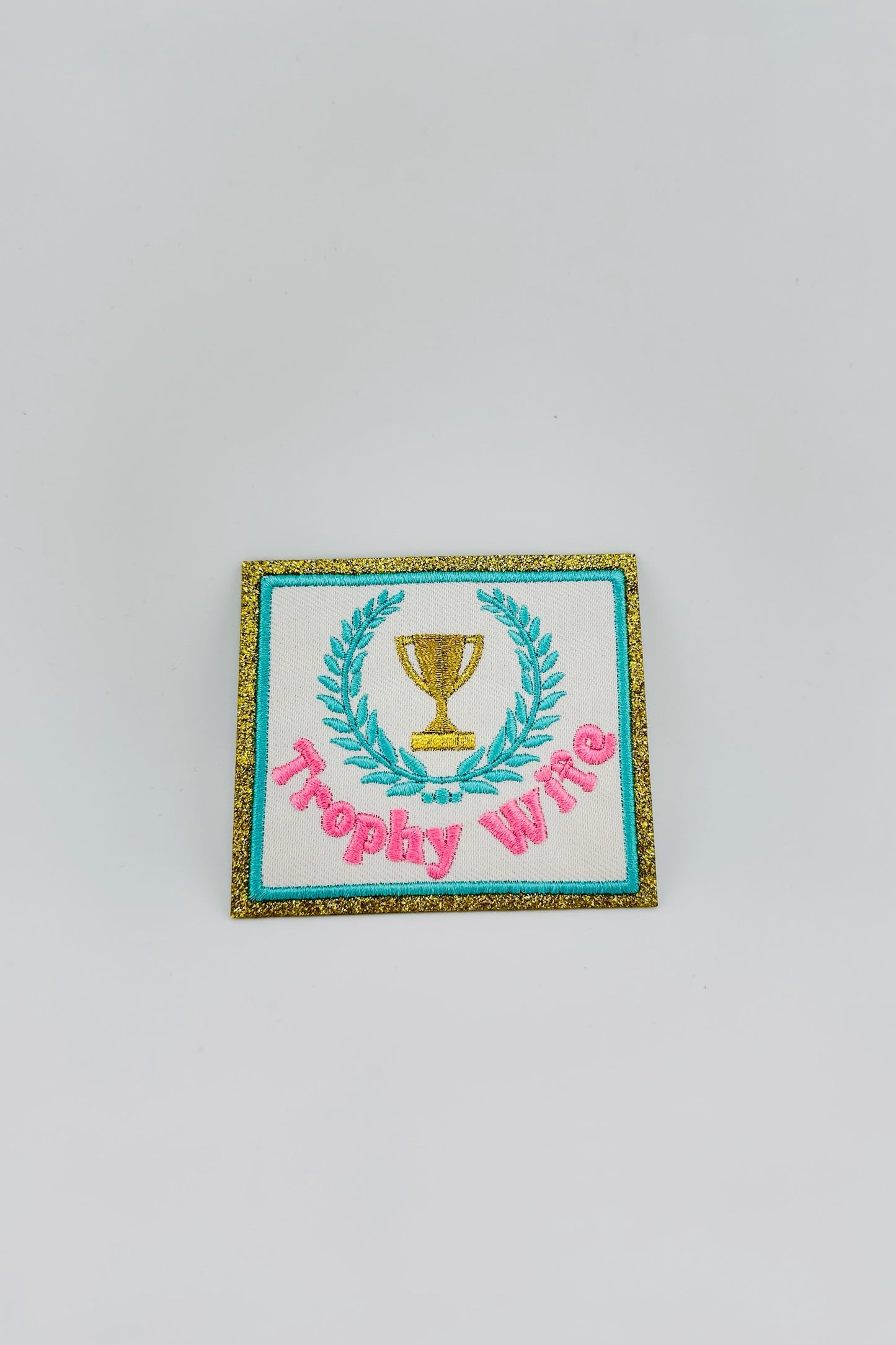 Trophy Wife Glittery Embroidered Patch