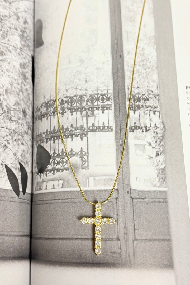 The Mary Diamond Cross Necklace