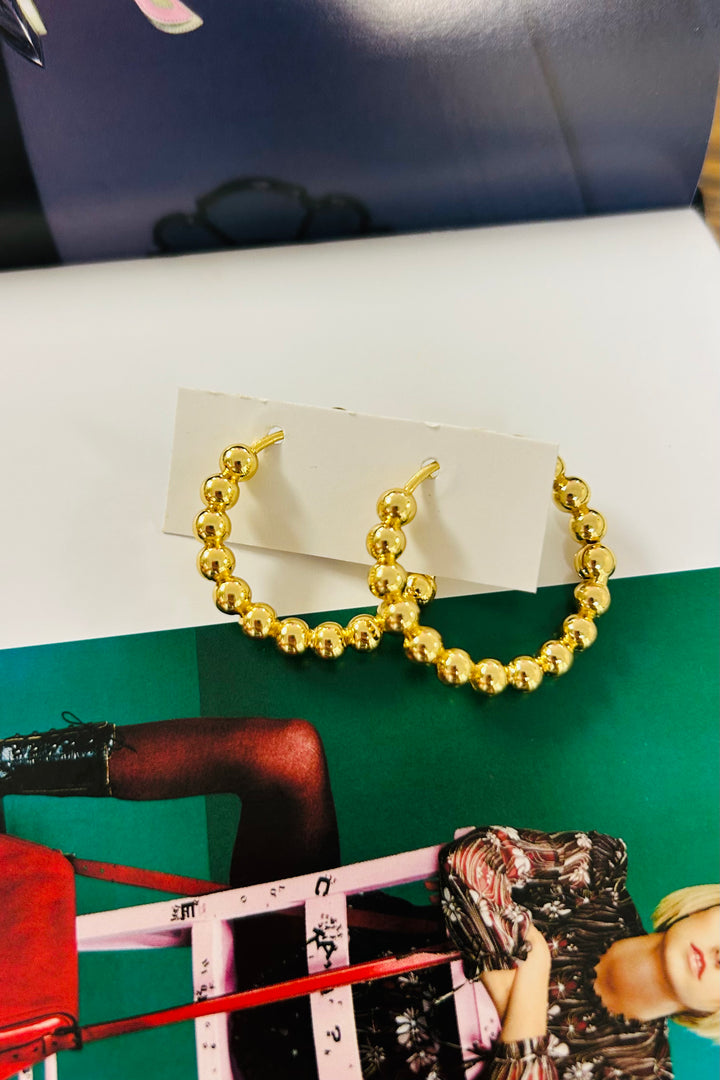 14K Dipped Bubble Earring