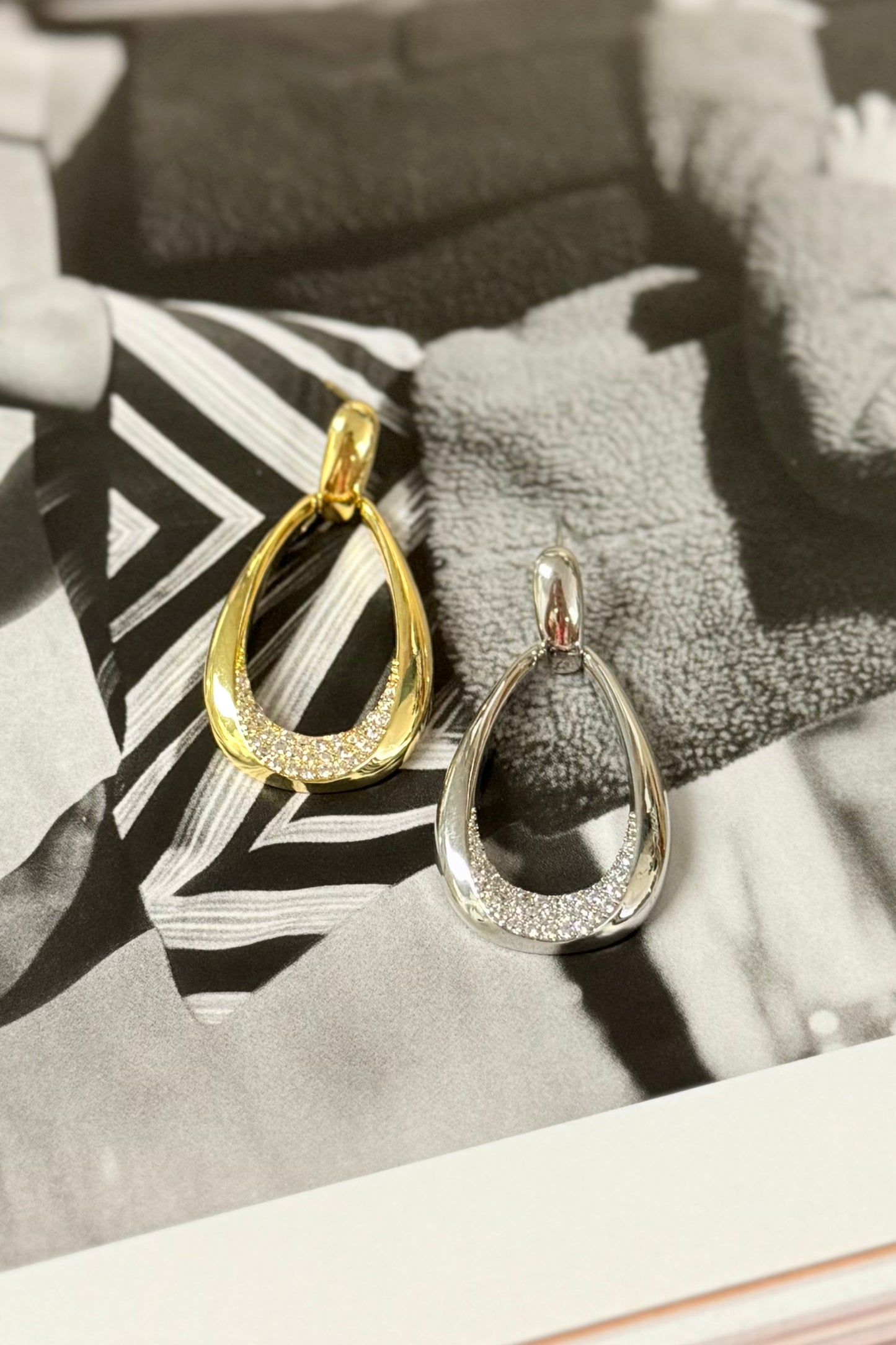 The Crystal Drop Earrings