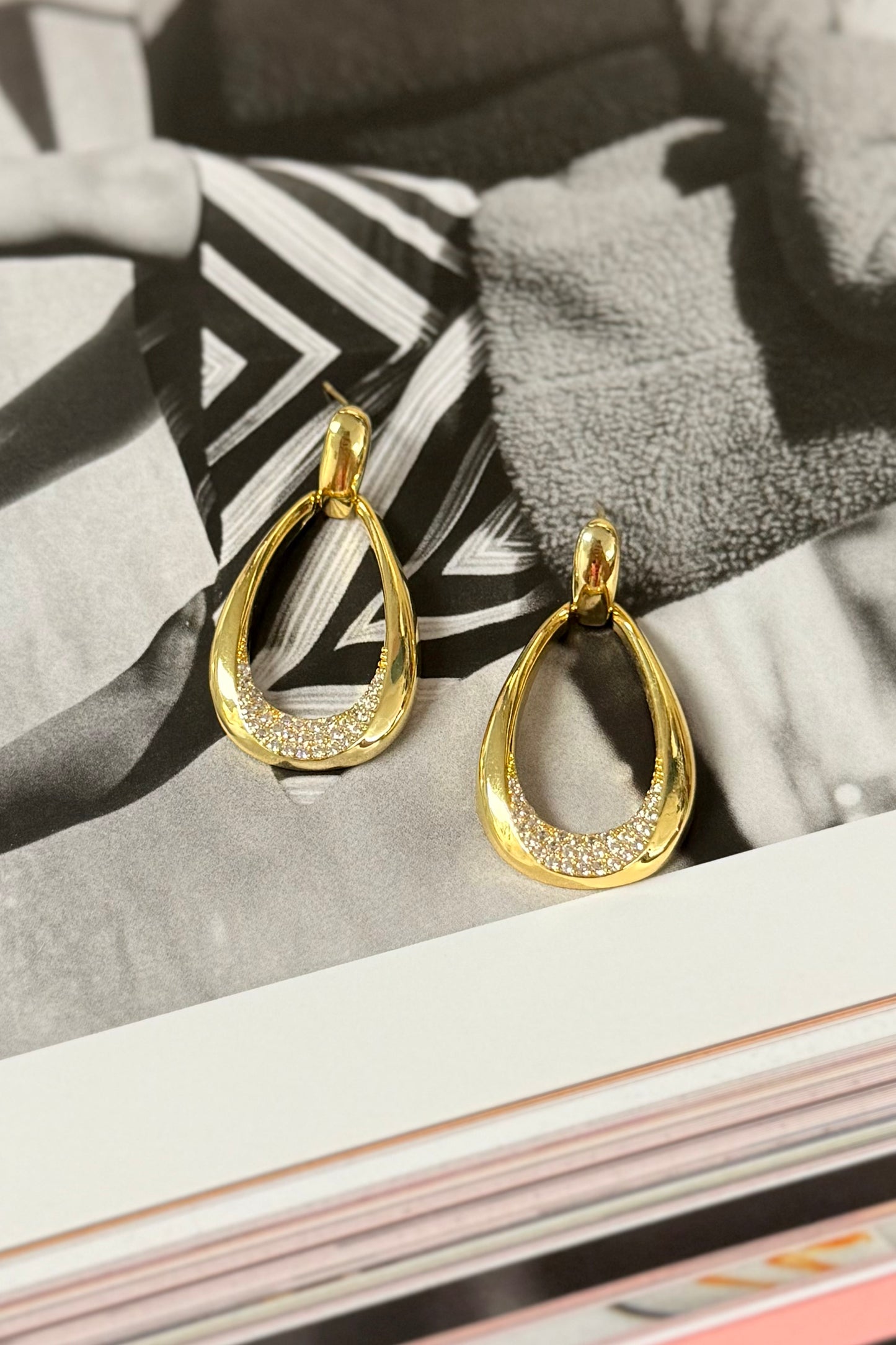 The Crystal Drop Earrings