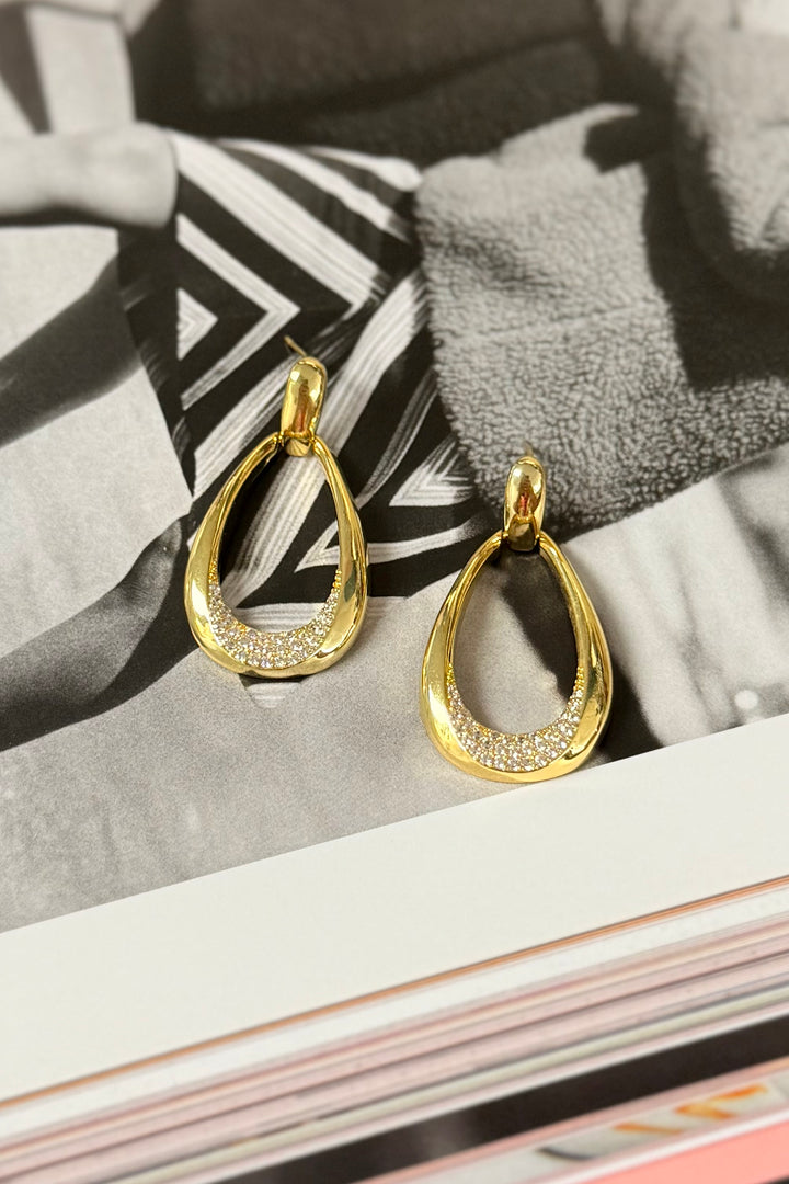 The Crystal Drop Earrings