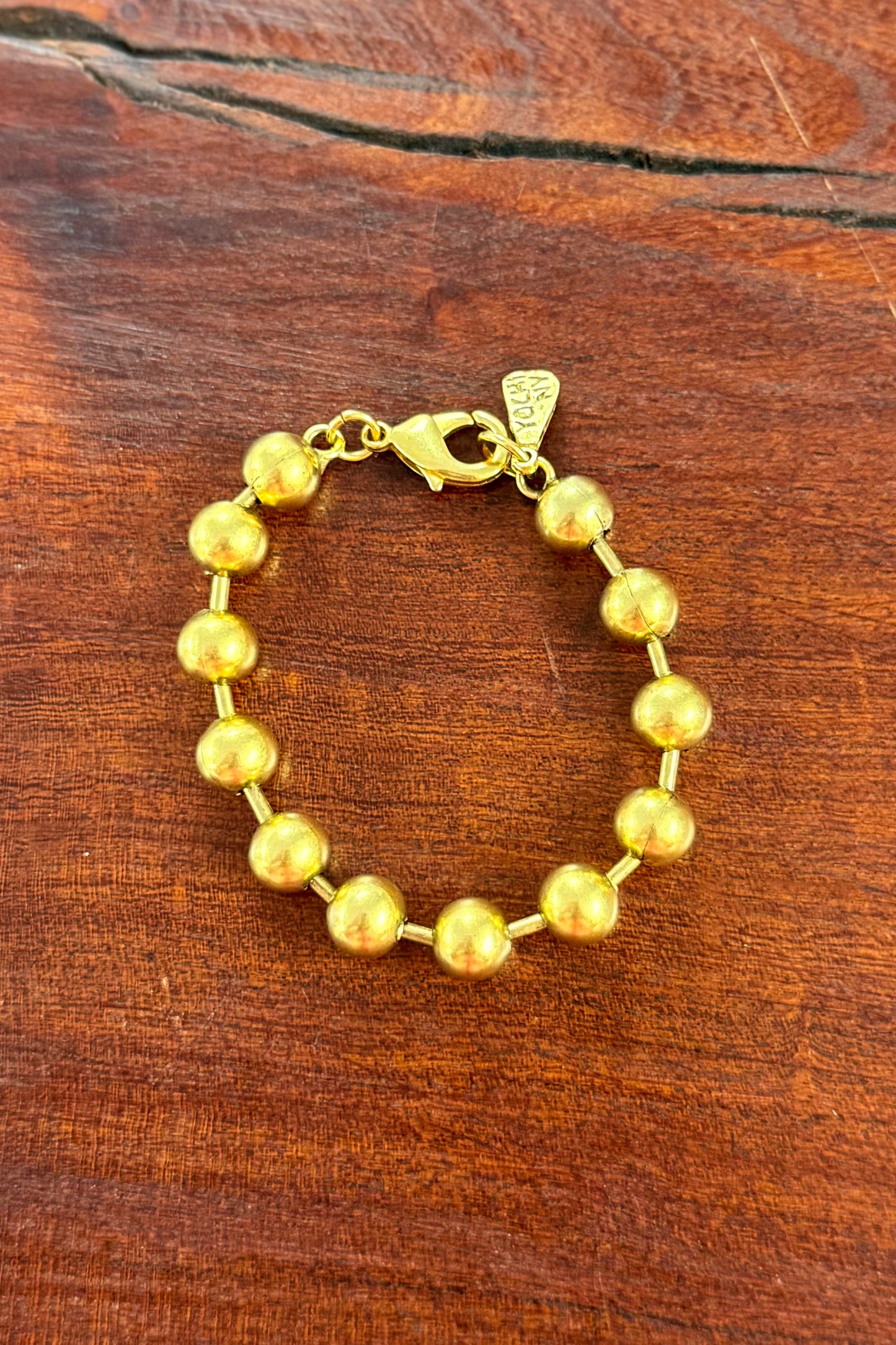 gold ball chain bracelet