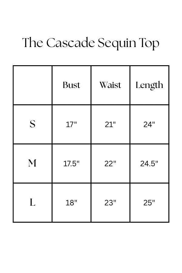 The Cascade Sequin Top