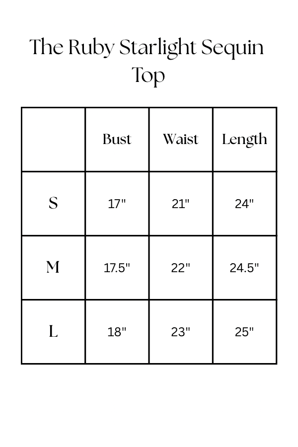 The Ruby Starlight Sequin Top