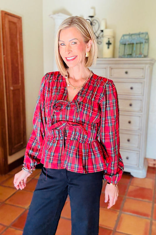 The Merry Peplum Top