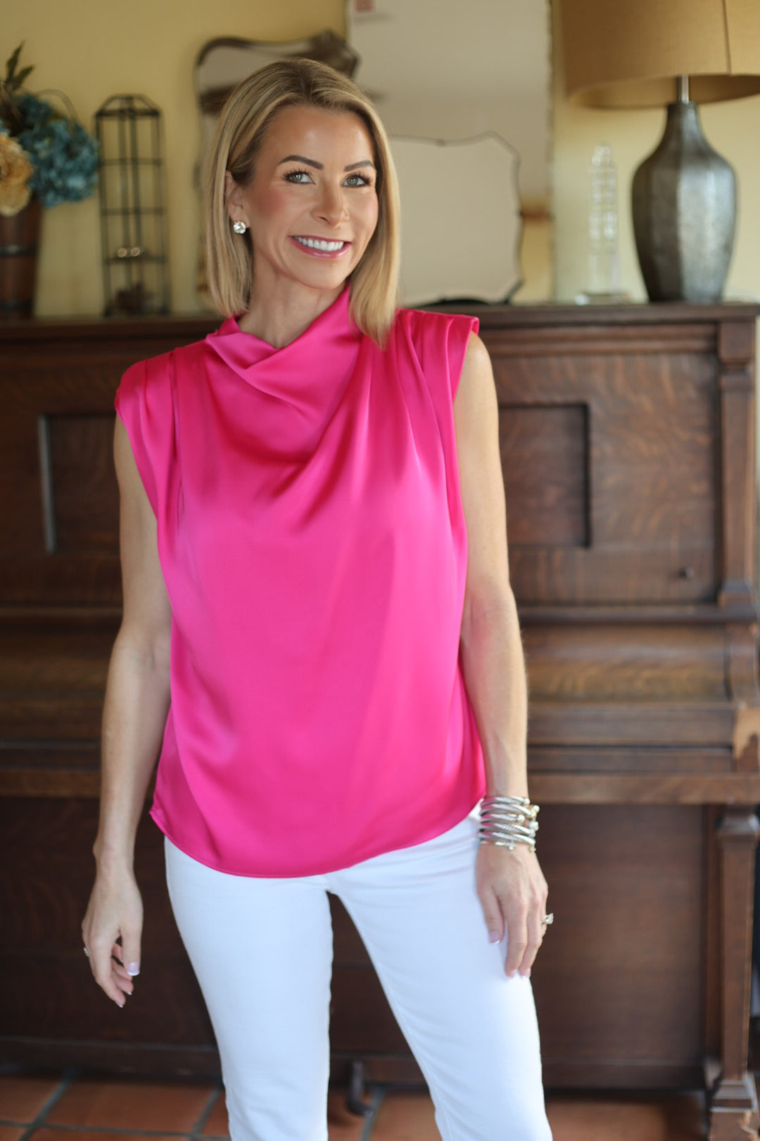 The Amorette Cowl Top