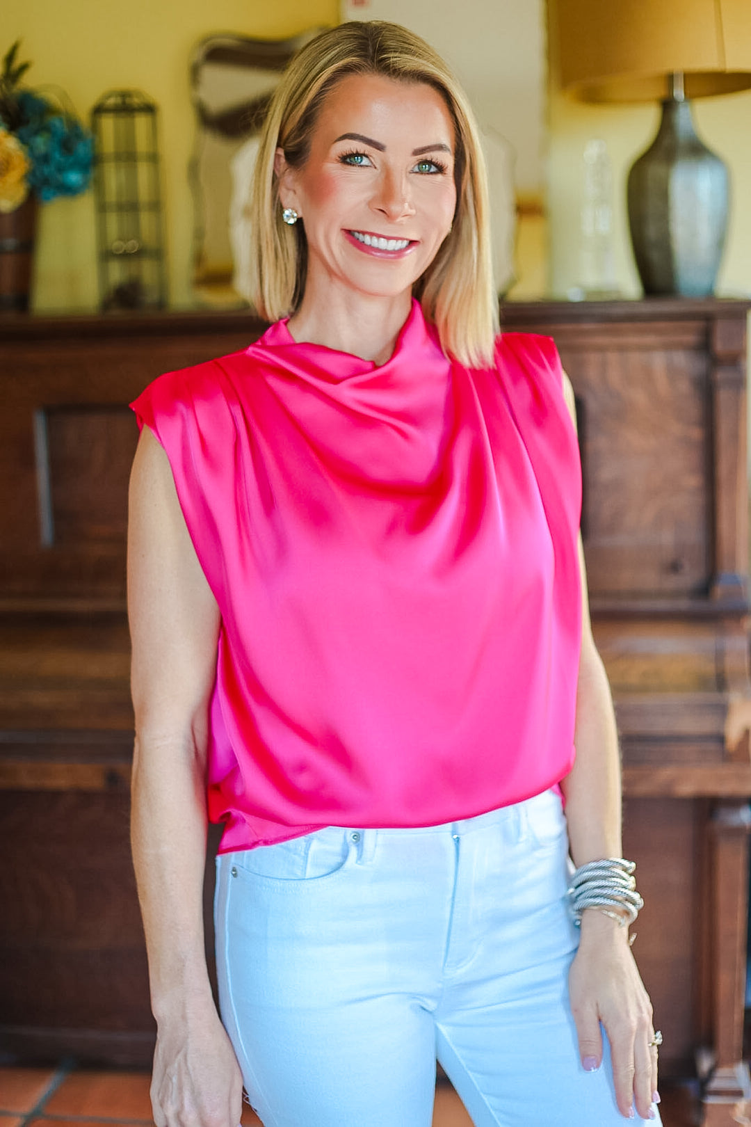 The Amorette Cowl Top