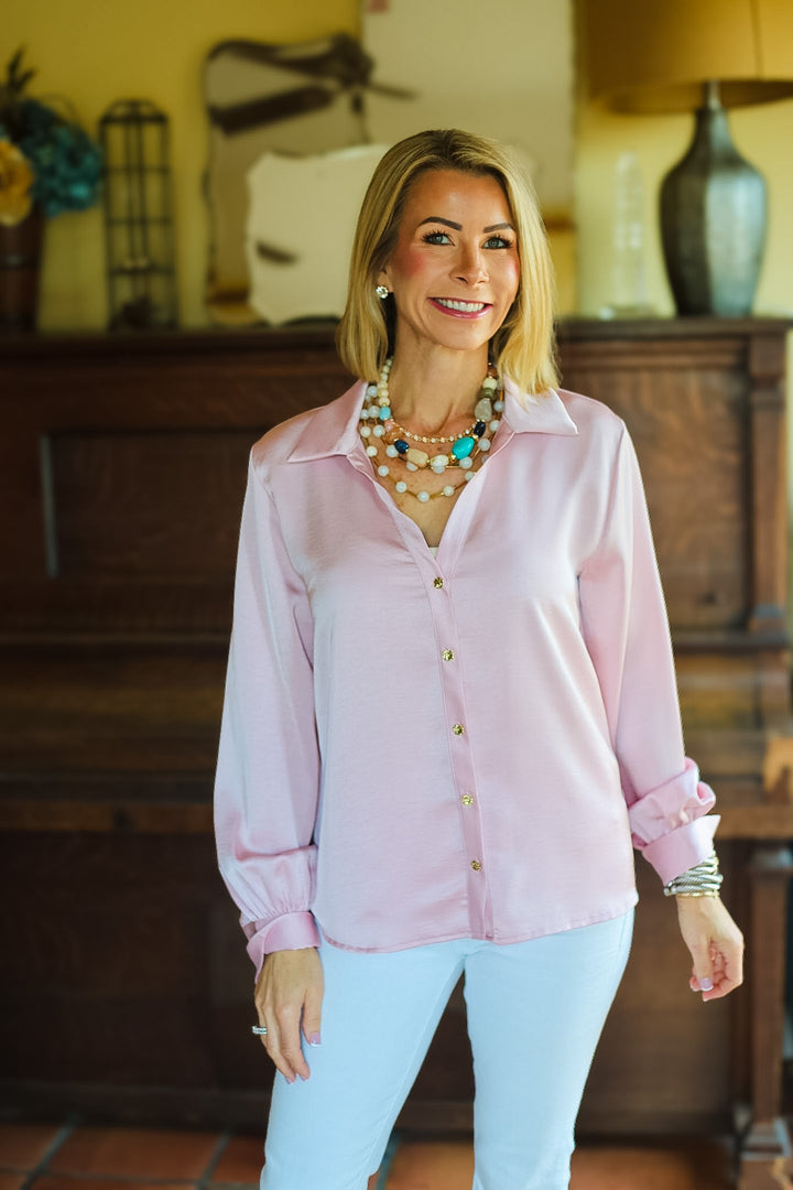 The Solenne Button Blouse