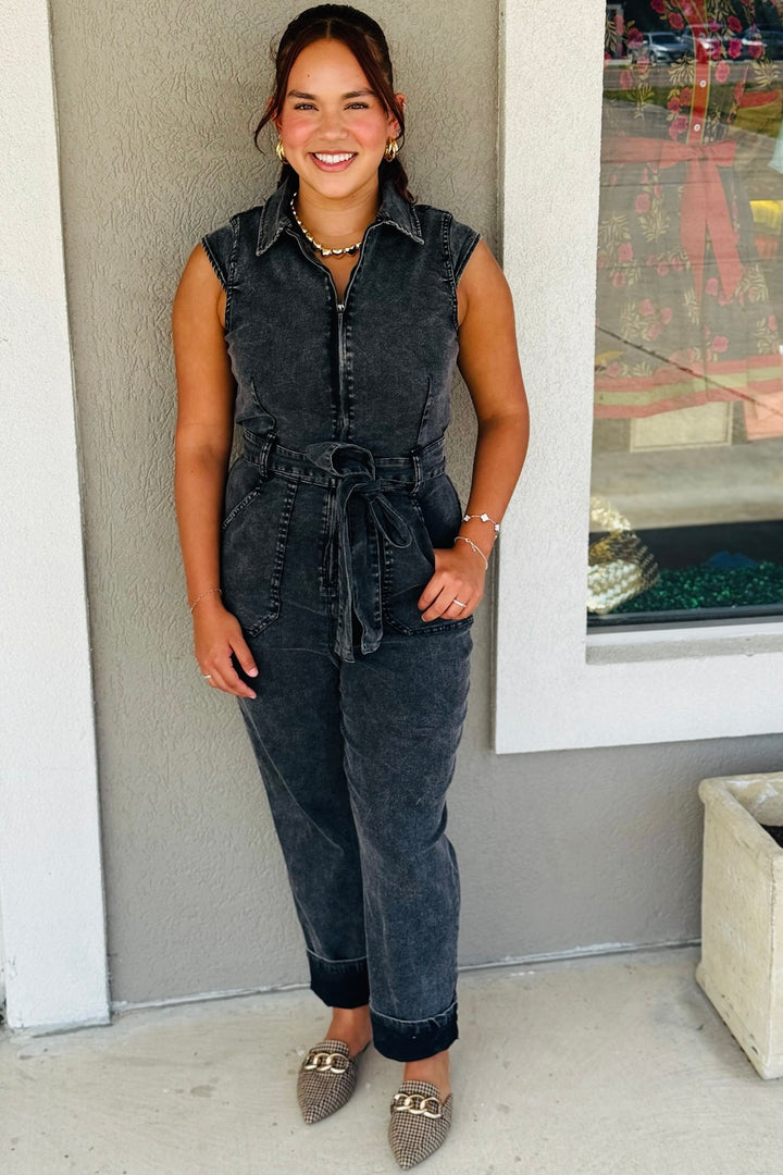 Cap Sleeve Jumpsuit