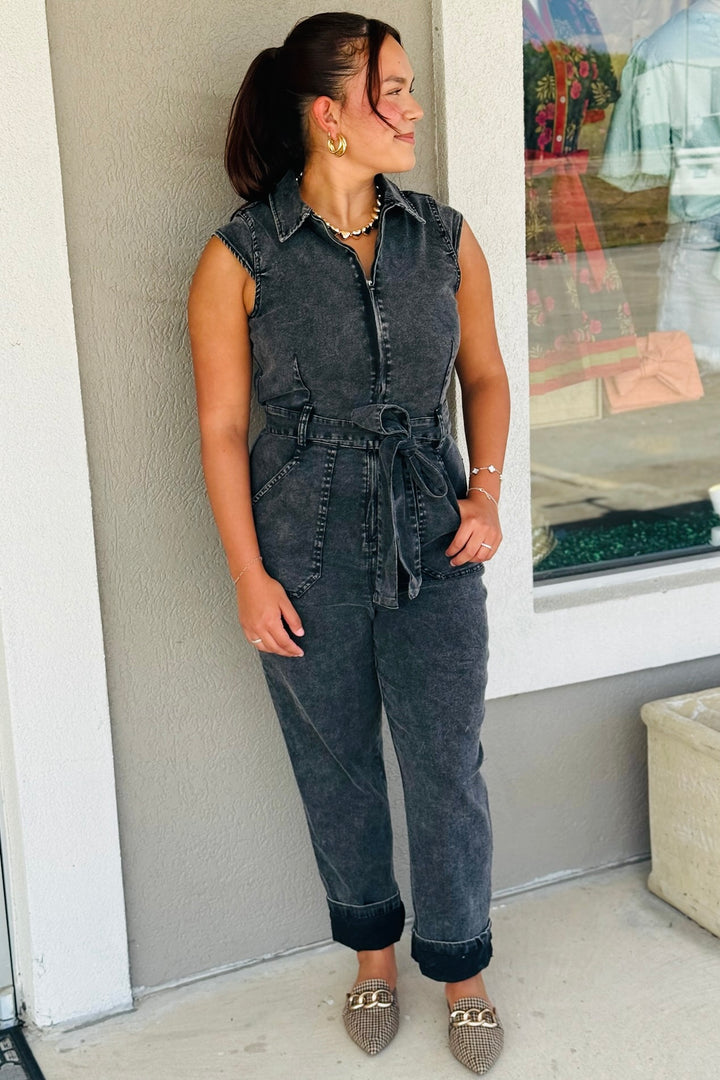 Cap Sleeve Jumpsuit