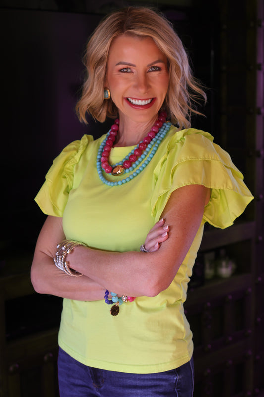 The Laken Ruffle Tee