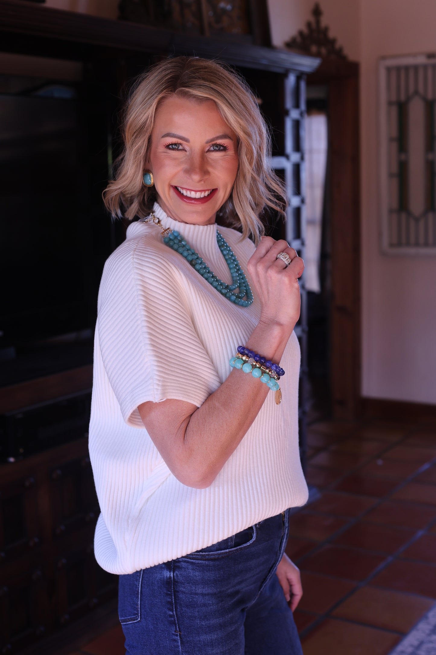 Ivory Ease Ribbed Knit