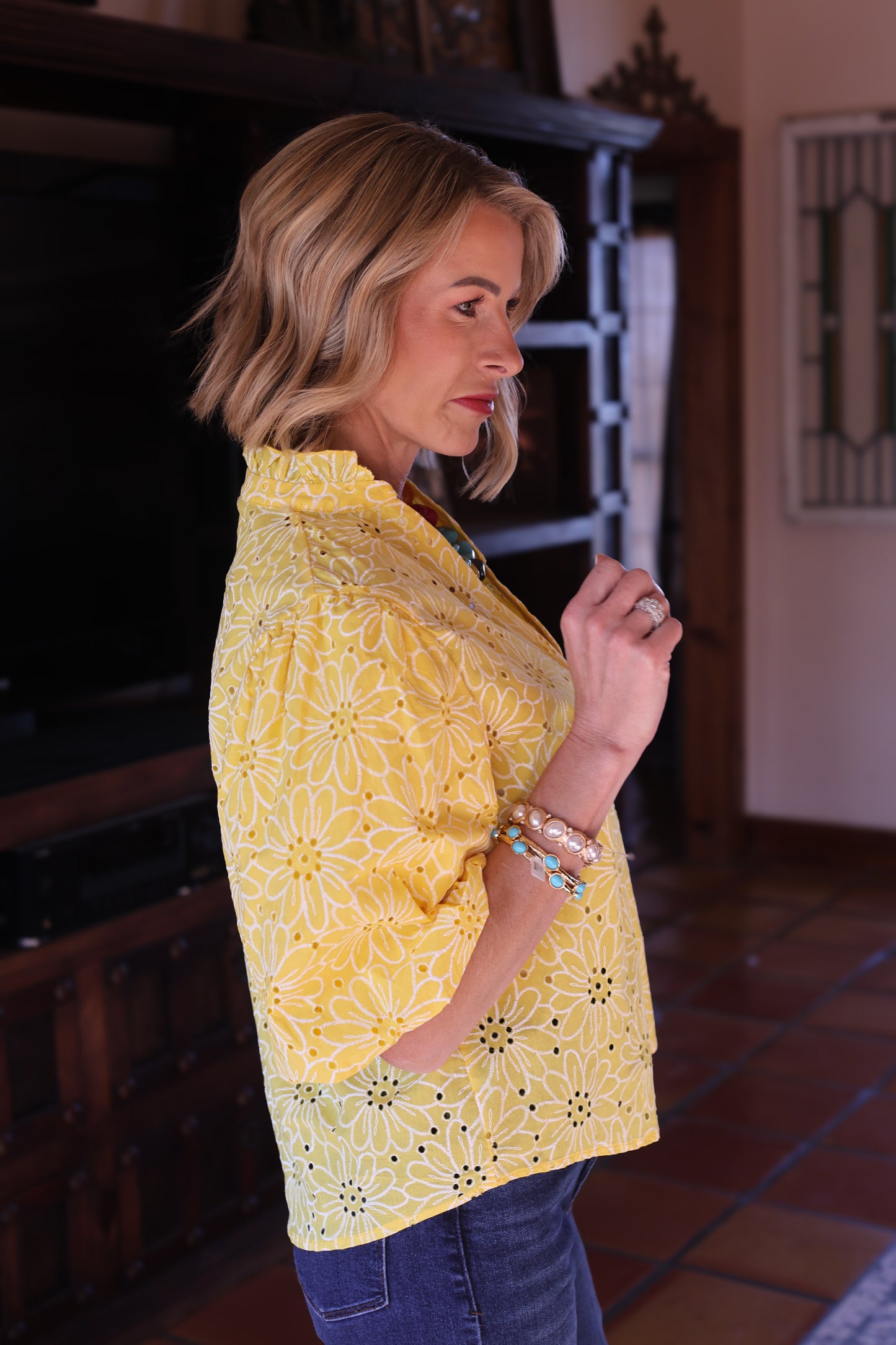 The Sunlit Eyelet Blouse