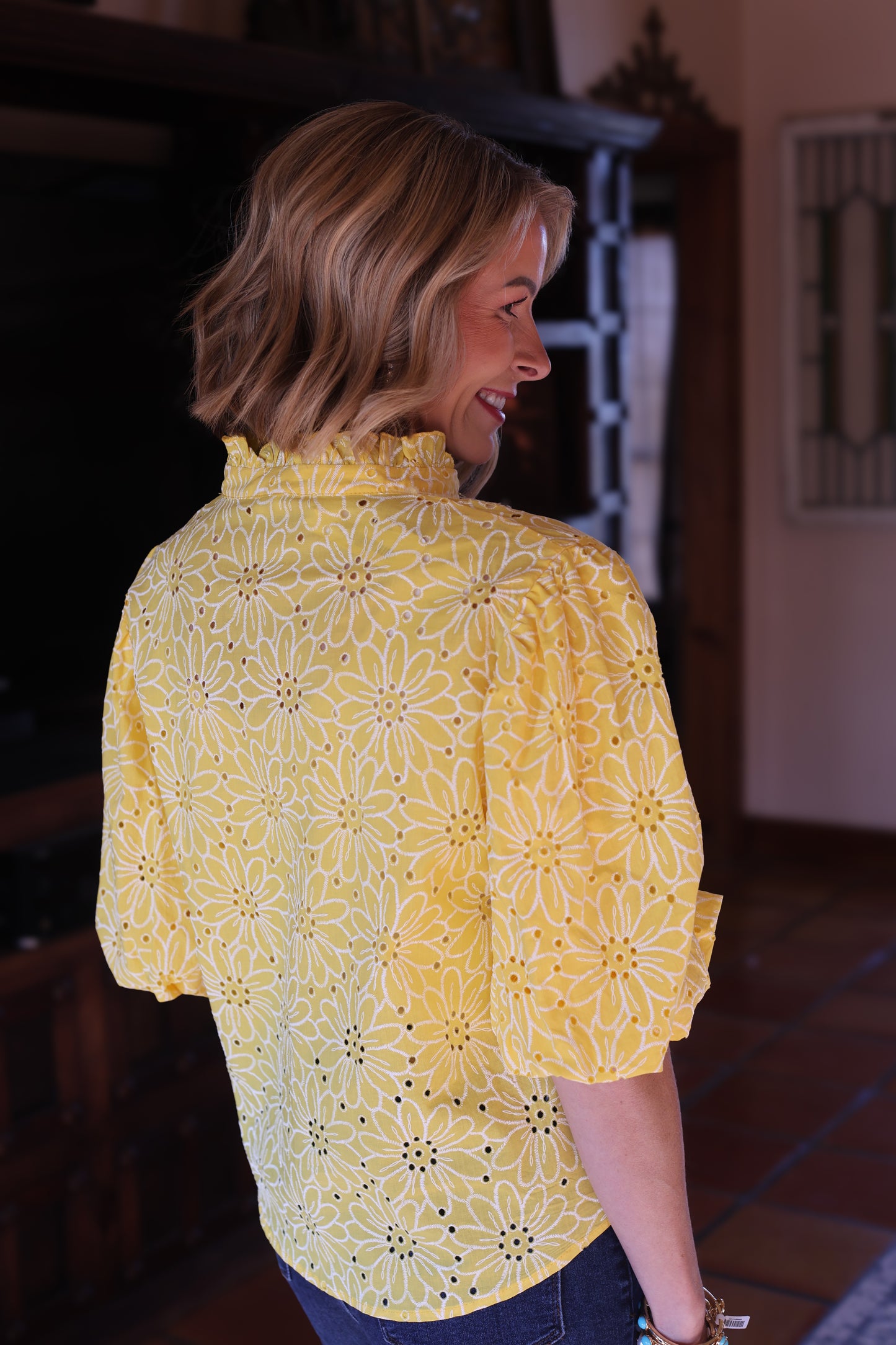 The Sunlit Eyelet Blouse