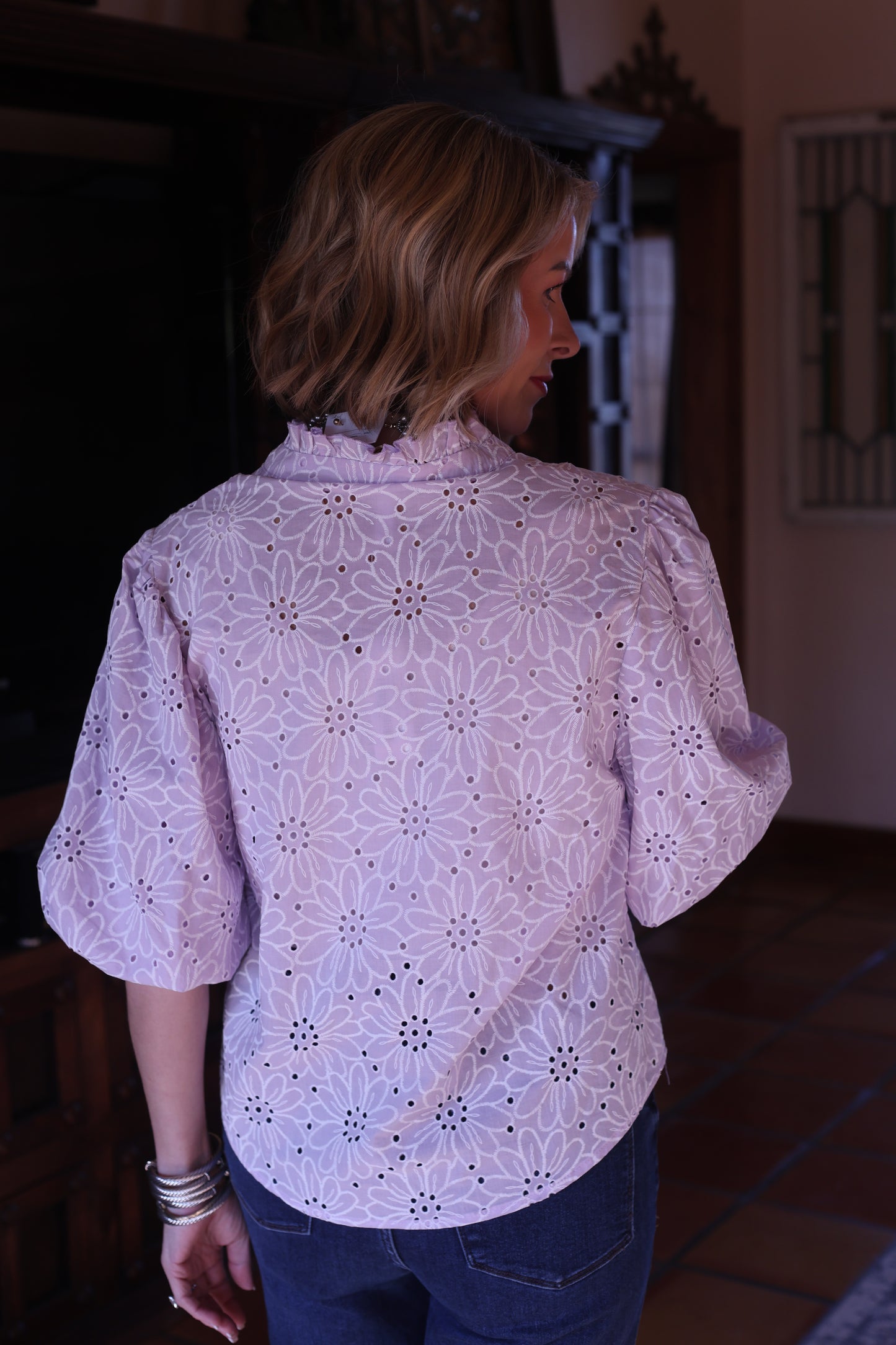 The Sunlit Eyelet Blouse
