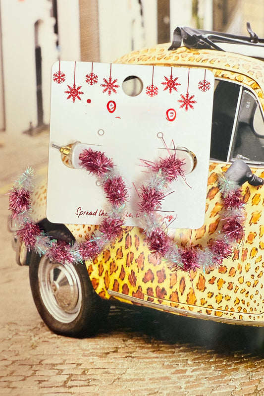 The Tinsel Twist Hoops