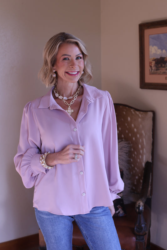 The Delphine Bow Blouse