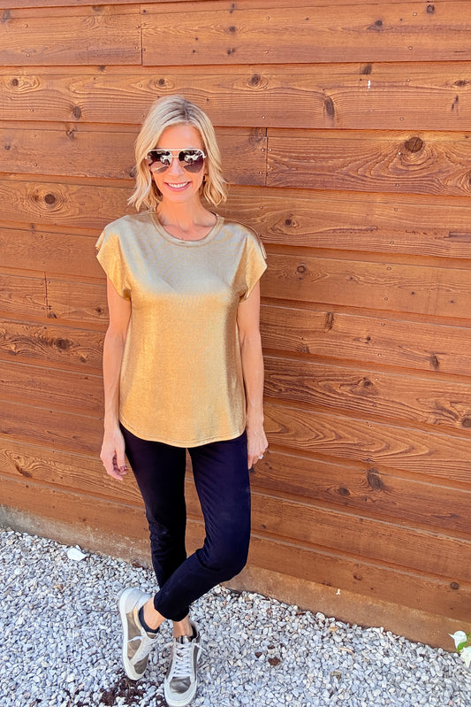 The Fallon Metallic Top