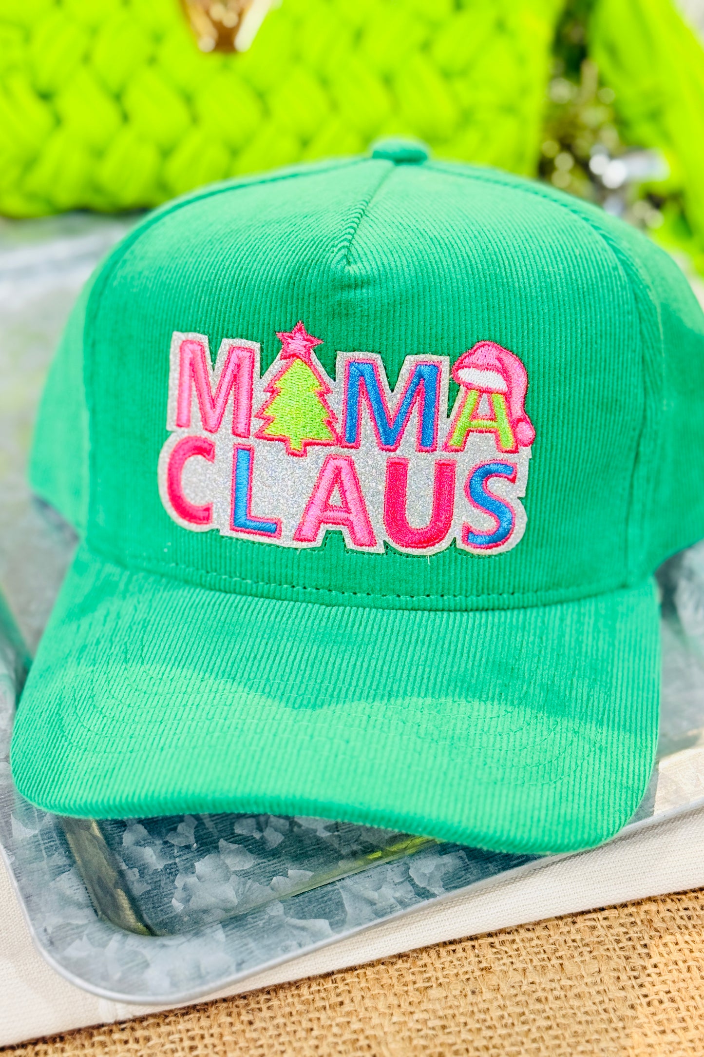 Mama Claus Green Hat