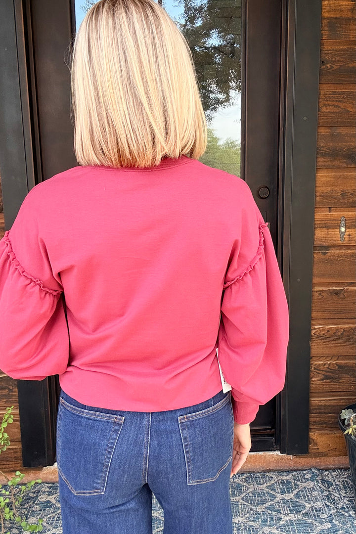 Another Love Jasmira Sweatshirt – Merlot