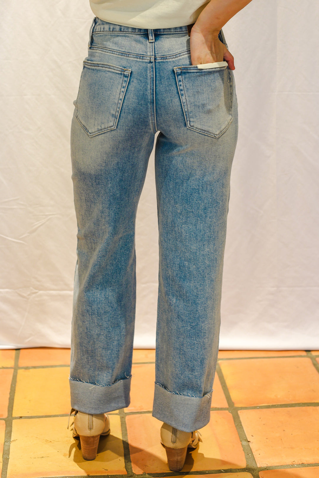 Mica High Rise Barrel Leg Jean