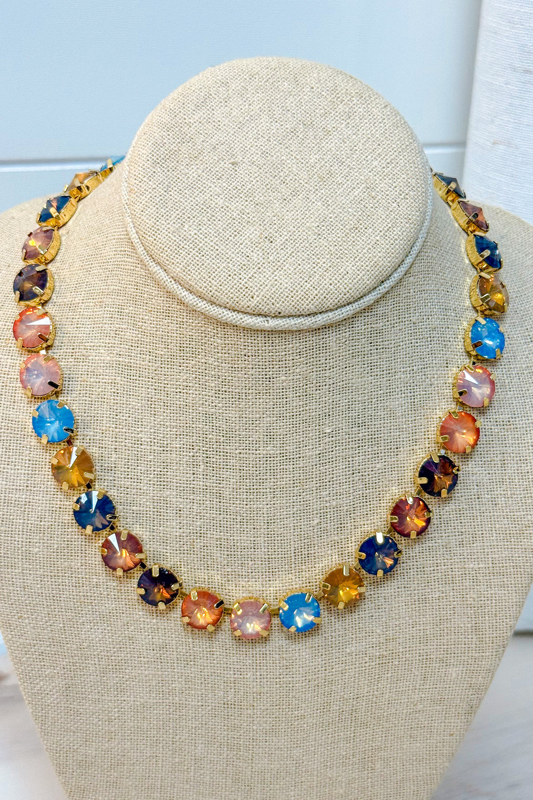 Autumn Glow Crystal Necklace