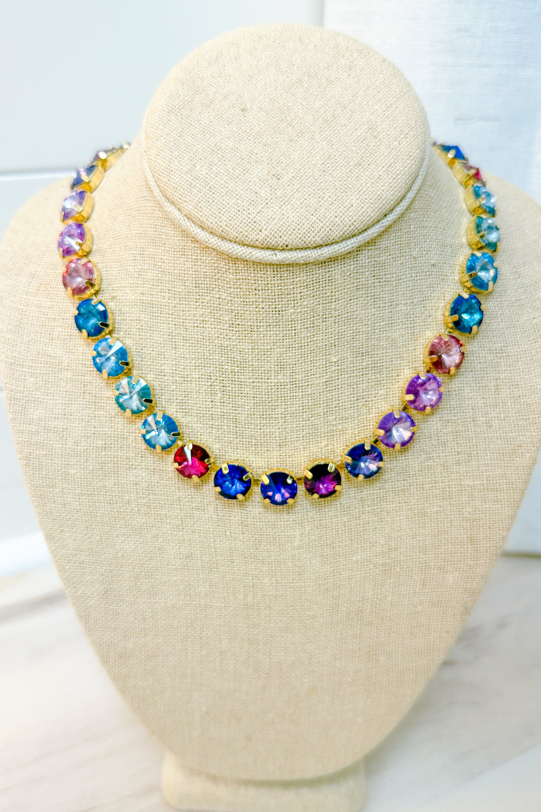 Violet Hues Crystal Necklace