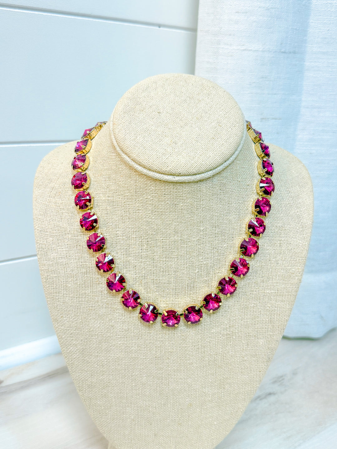 Holiday Sparkle Necklace - Ruby
