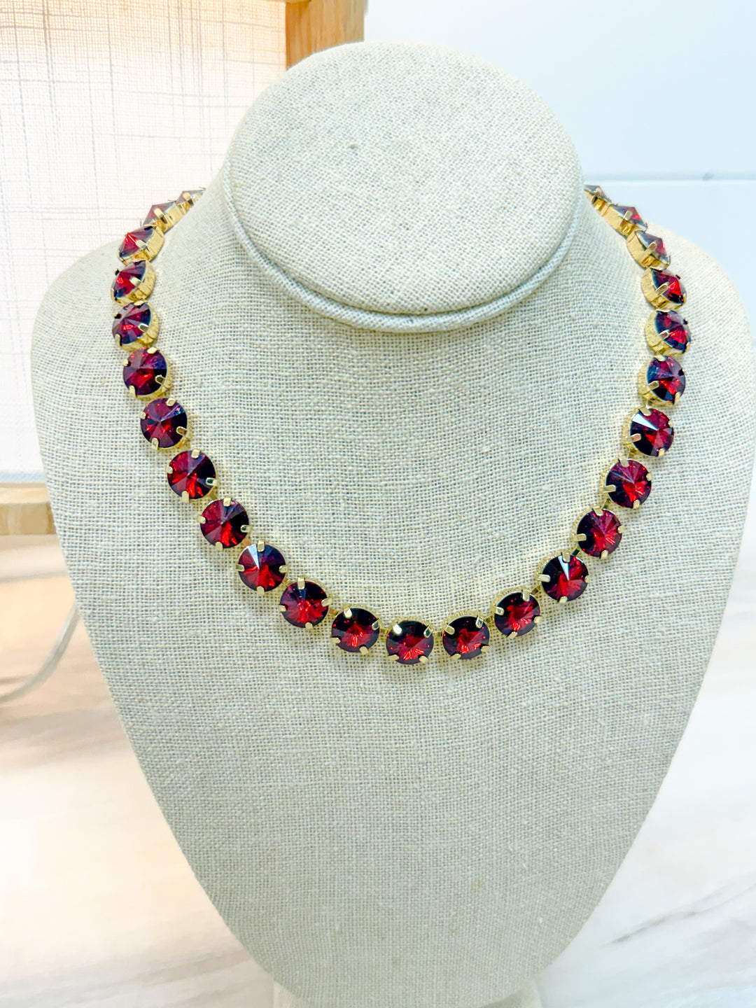 Holiday Sparkle Necklace - Red