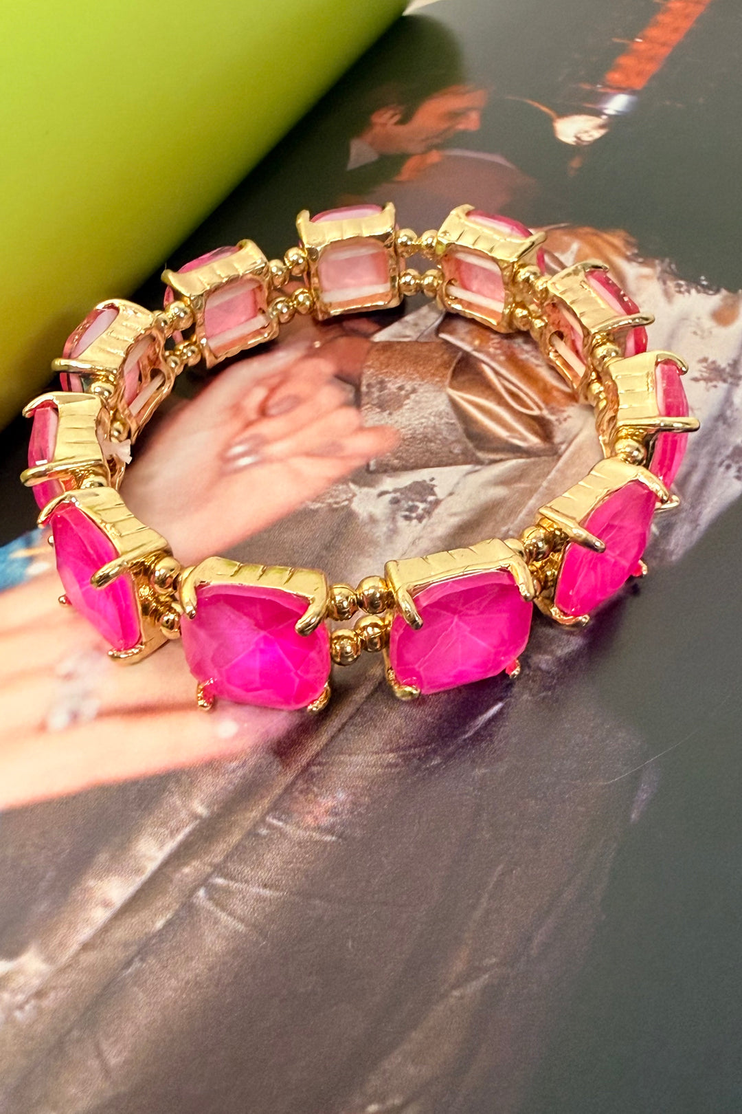 Pink Radiance Crystal Bracelet