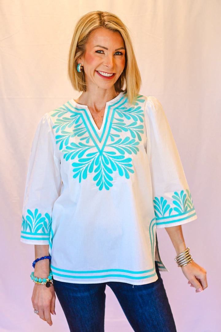 The Saltair Embroidered Top