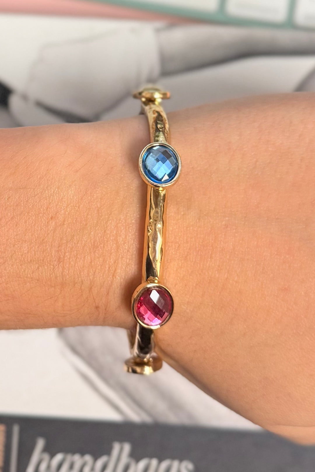 The Lila Gem Bangle