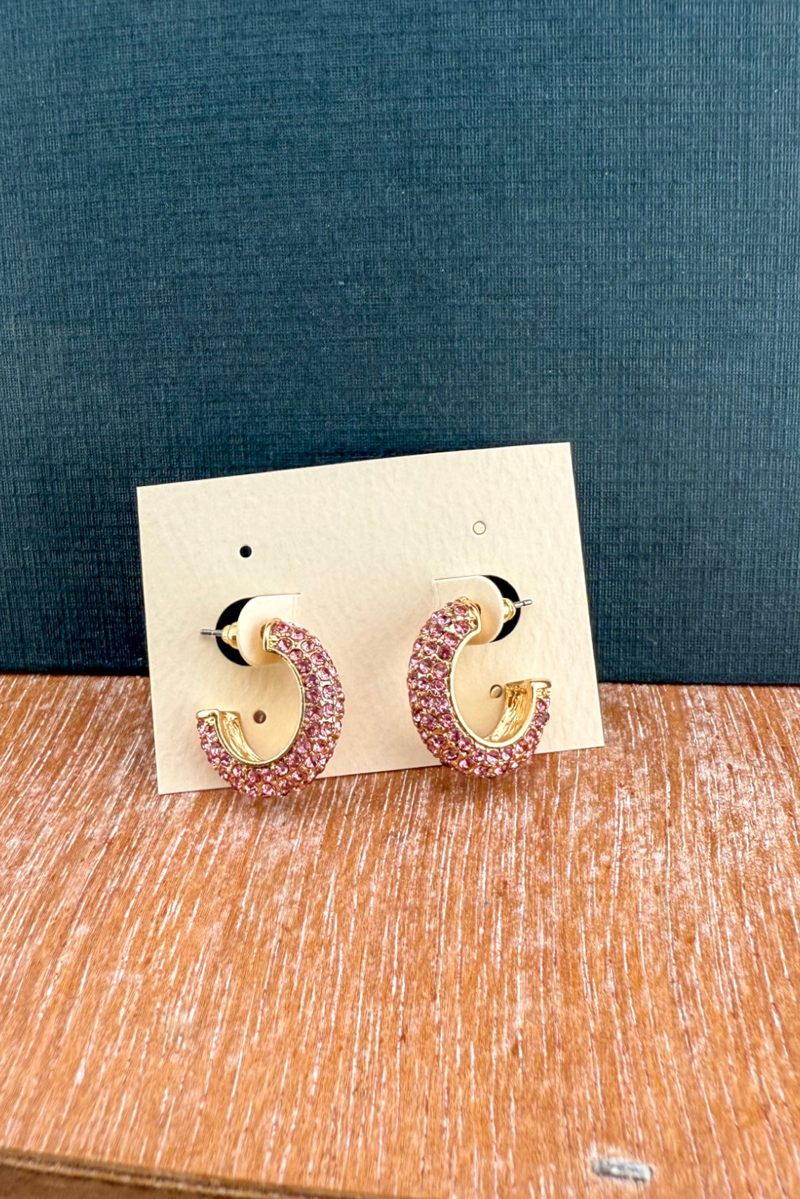 The Mini Presley Pavé Hoops