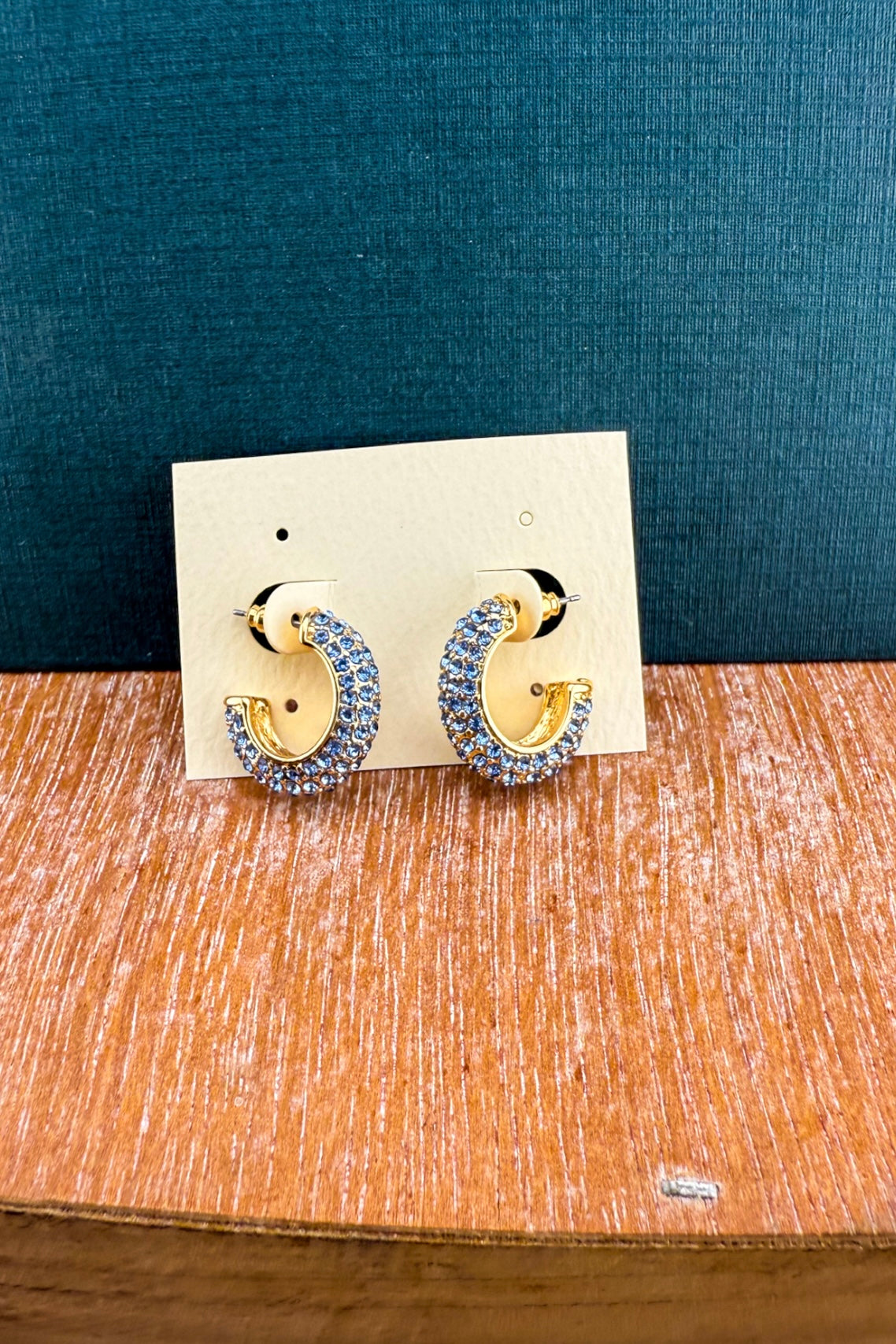 The Mini Presley Pavé Hoops