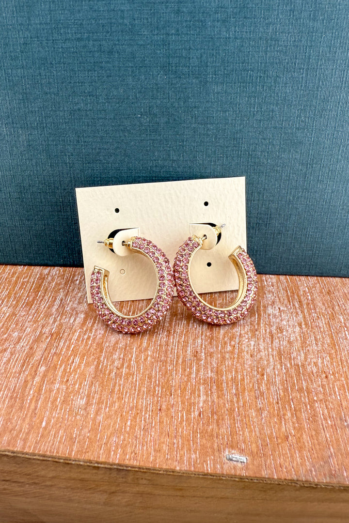 The Presley Pavé Hoops