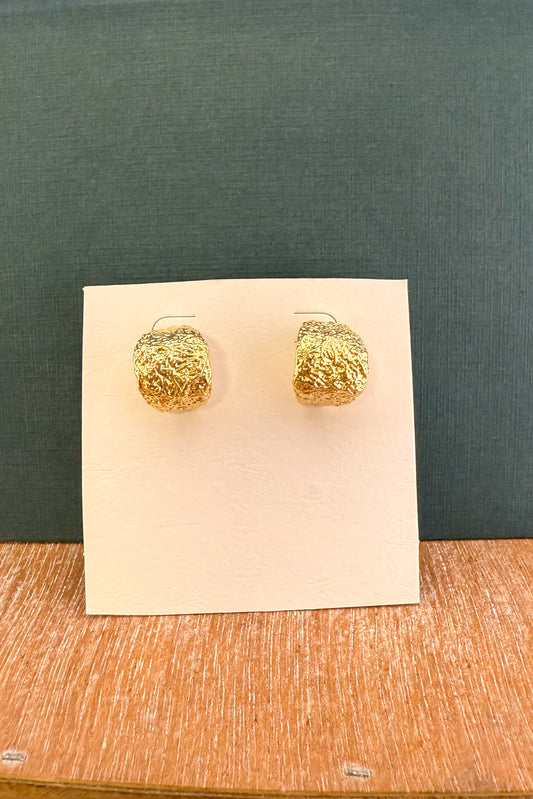 The 14K Heirloom Texture Studs