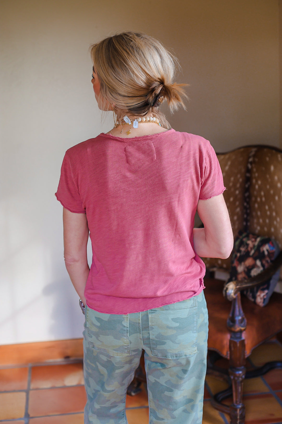 Dear John Vanya Tee - Copper Rose