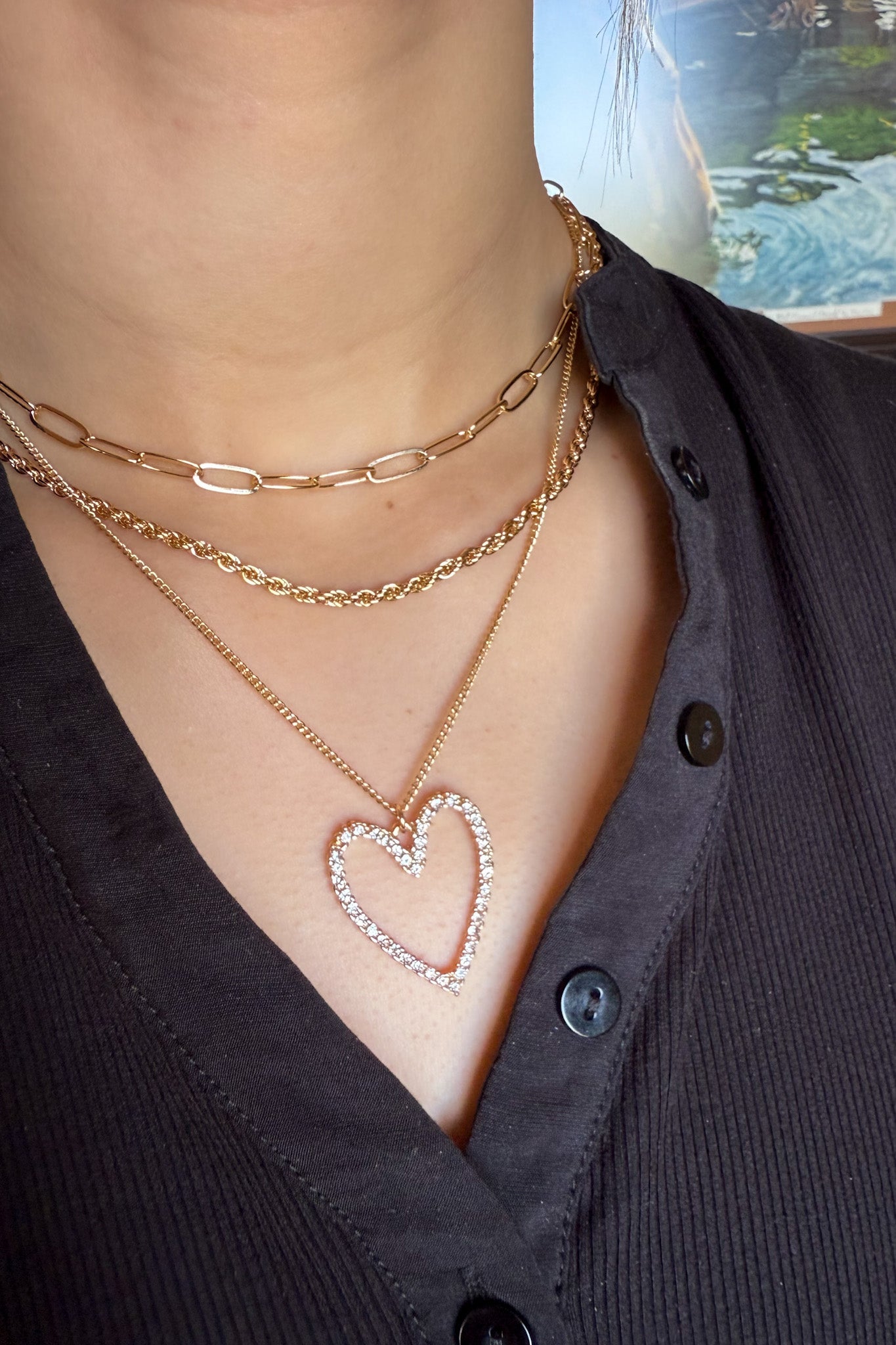 The Layered Heart Necklace