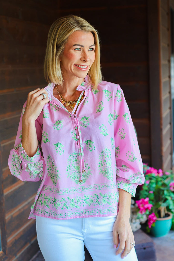 The Sweet Magnolia Blouse – Pink