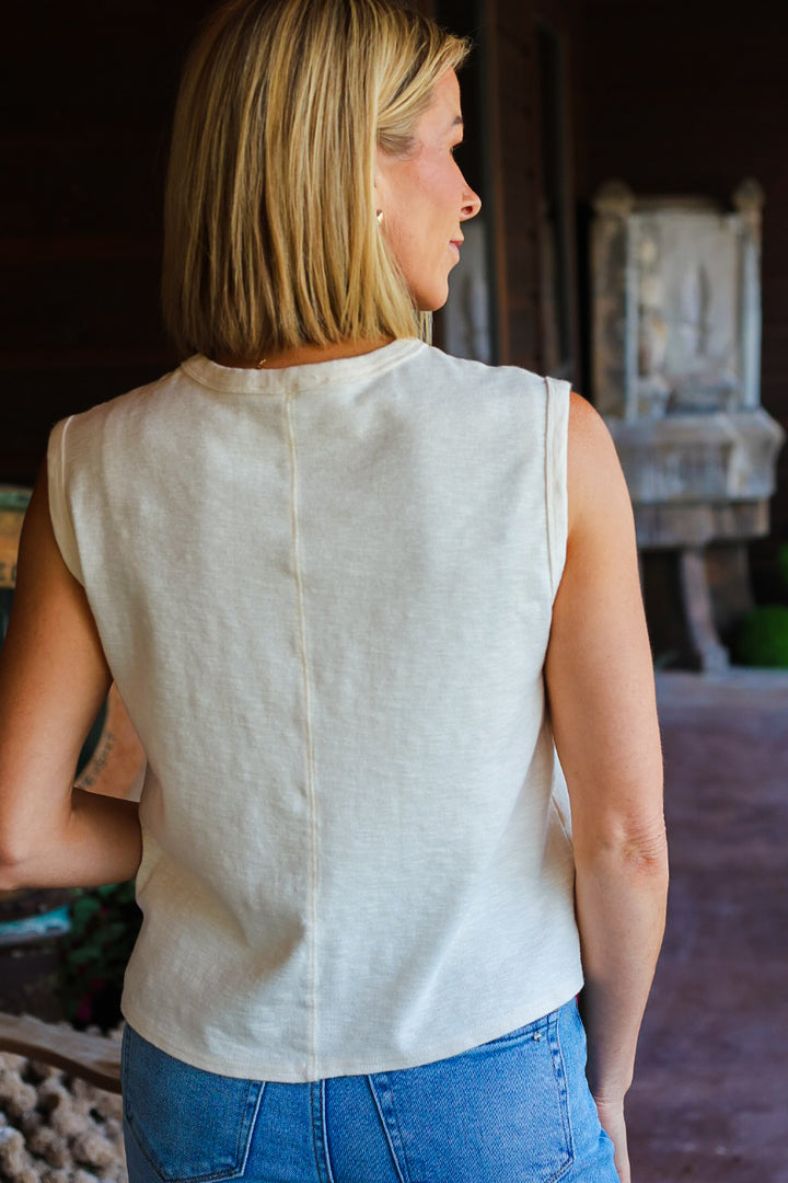 Harbor Pocket Tank - Cream