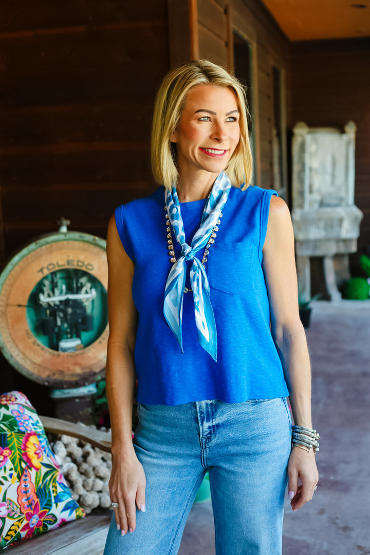 Harbor Pocket Tank - Cobalt