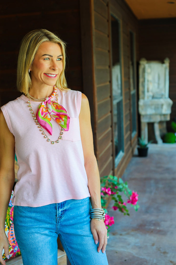 Harbor Pocket Tank - Soft Pink