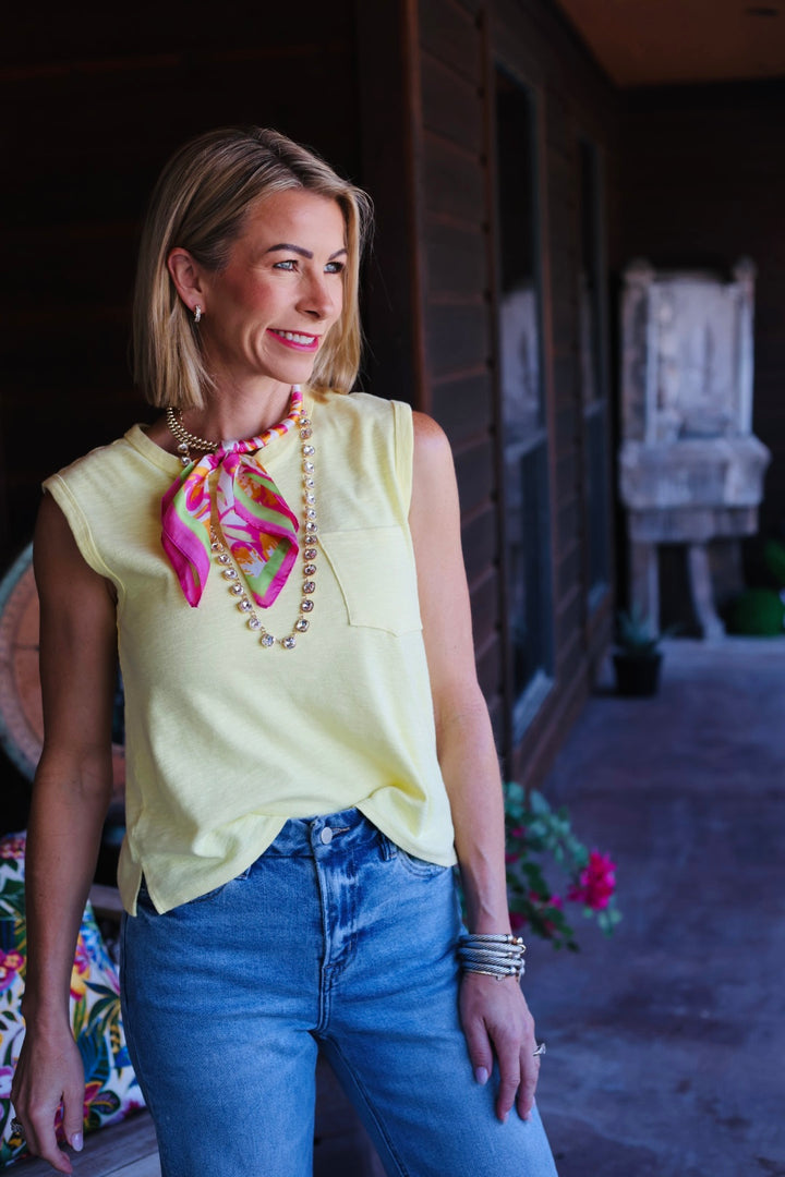 Harbor Pocket Tank - Yellow