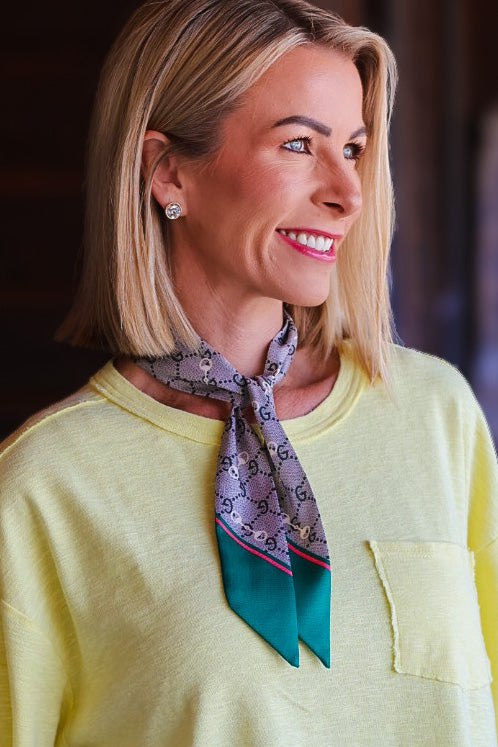 The Arden Twilly Scarf – Green Multi