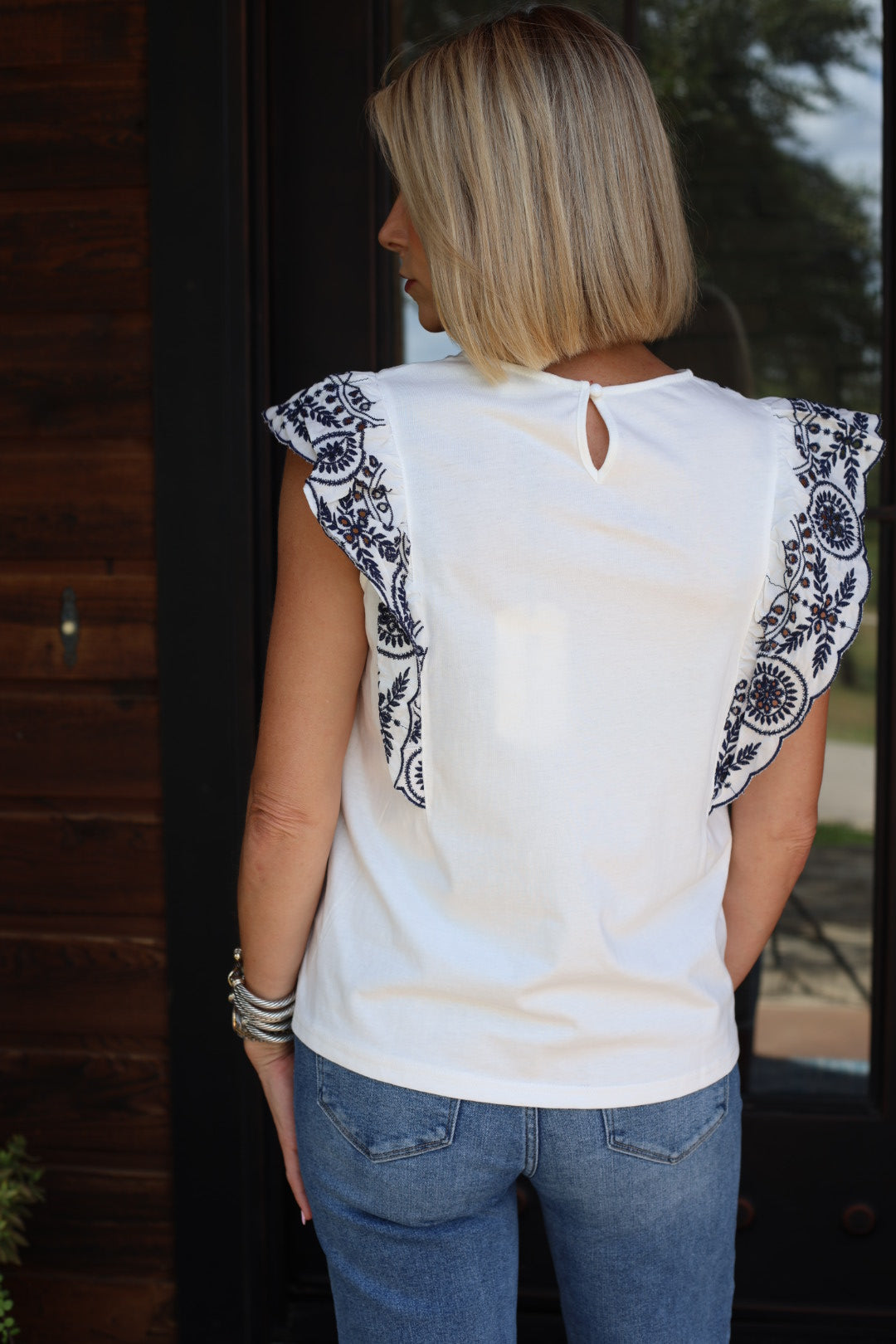 The Eyelet Charm Top