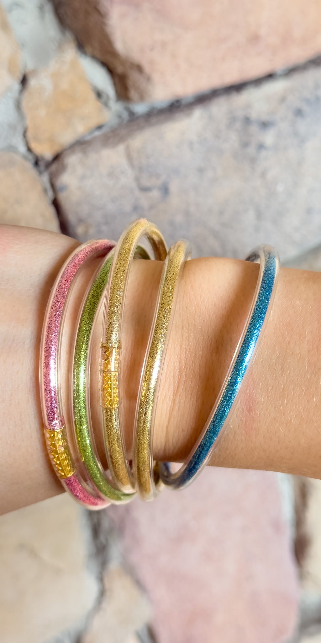 The Golden Hour Glow Bangle Set