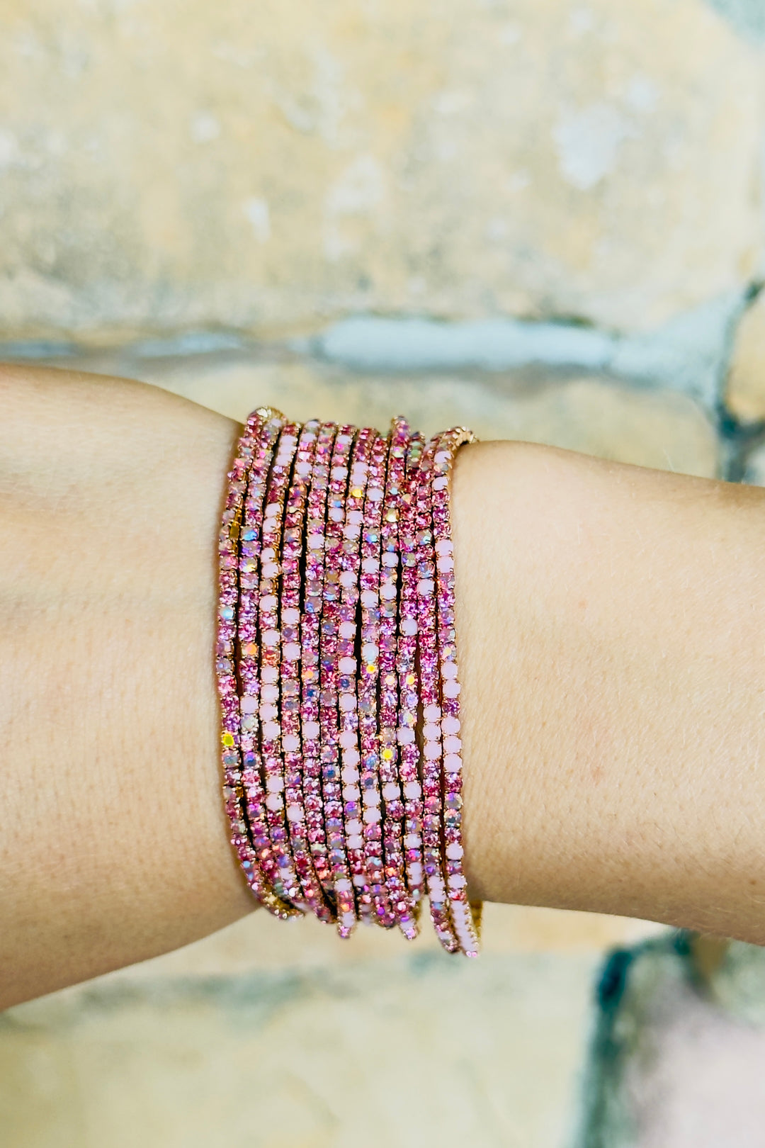 The Rosé Radiance Stretch Bracelet Set